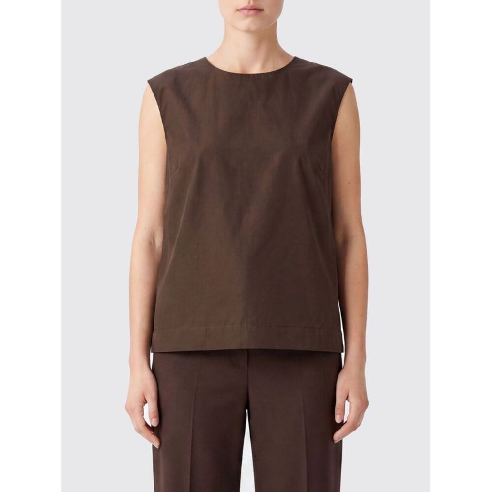 Parosh Women P.A.R.O.S.H. Sleeveless Crew Neck Top With Teardrop Back